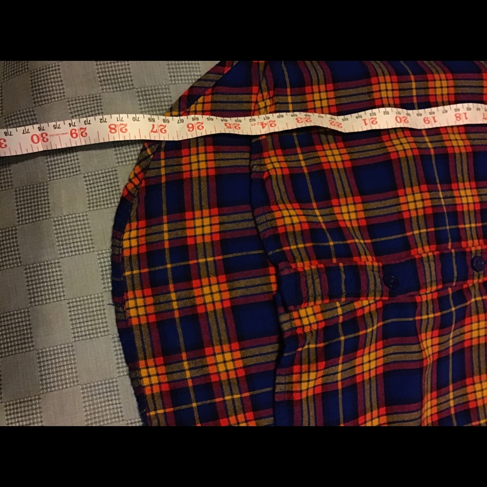 Forever 21 Plaid Button Down Shirt M - Picture 5 of 8